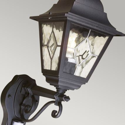 Elstead - Iluminação de parede exterior com sensor NORFOLK 1xE27/100W/230V IP43