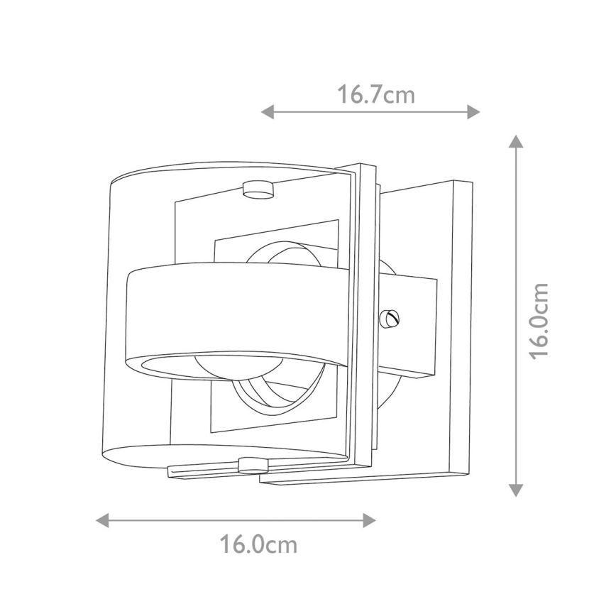 Elstead - Iluminação de parede exterior FRIDA 1xE27/60W/230V IP54