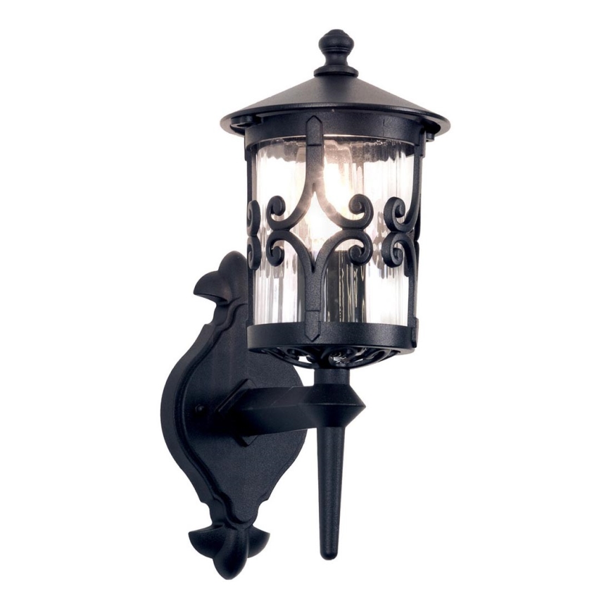 Elstead - Iluminação de parede exterior HEREFORD 1xE27/100W/230V IP23 preto