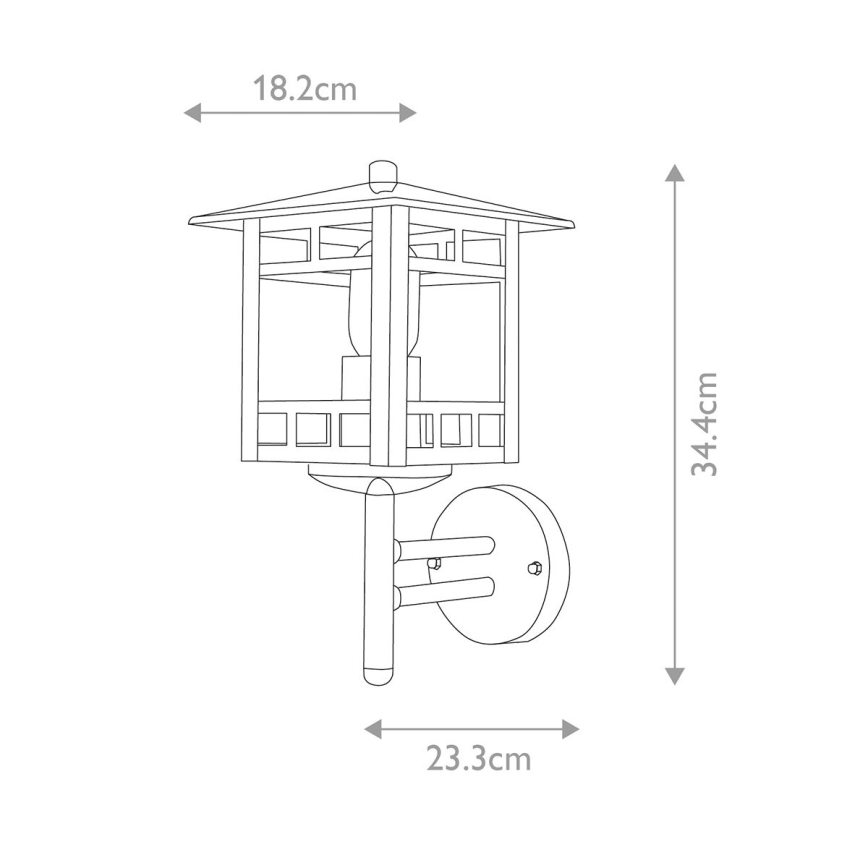 Elstead - Iluminação de parede exterior KOLNE 1xE27/100W/230V IP44