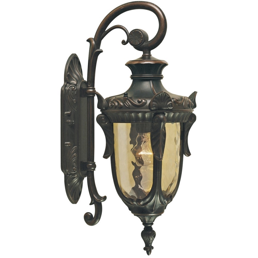 Elstead - Iluminação de parede exterior PHILADELPHIA 1xE27/100W/230V IP44 preto