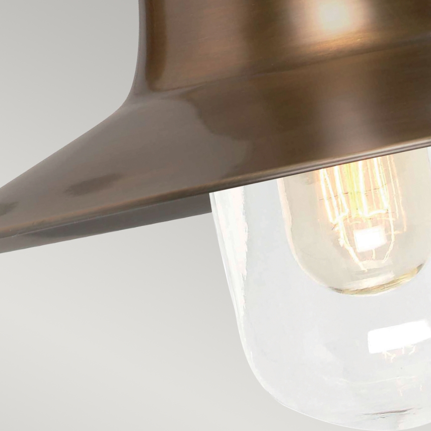 Elstead - Iluminação de parede exterior SHELDON 1xE27/100W/230V IP44 bronze