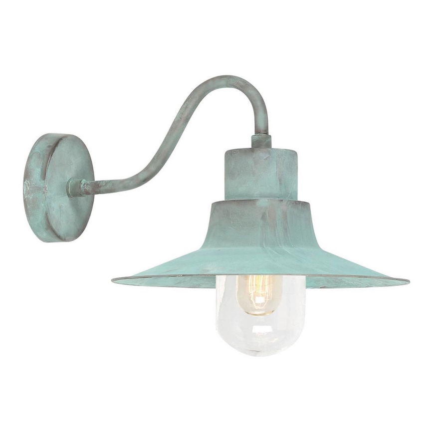 Elstead - Iluminação de parede exterior SHELDON 1xE27/100W/230V IP44 turquesa