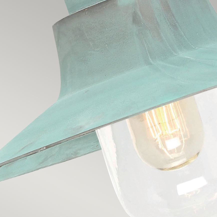 Elstead - Iluminação de parede exterior SHELDON 1xE27/100W/230V IP44 turquesa