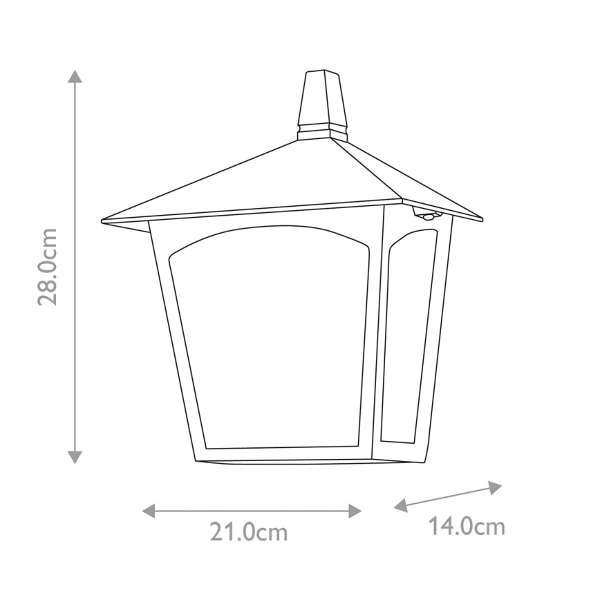 Elstead - Iluminação de parede exterior YORK 1xE27/100W/230V IP23