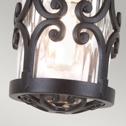 Elstead - Iluminação de teto exterior HEREFORD 1xE27/100W/230V IP23 preto
