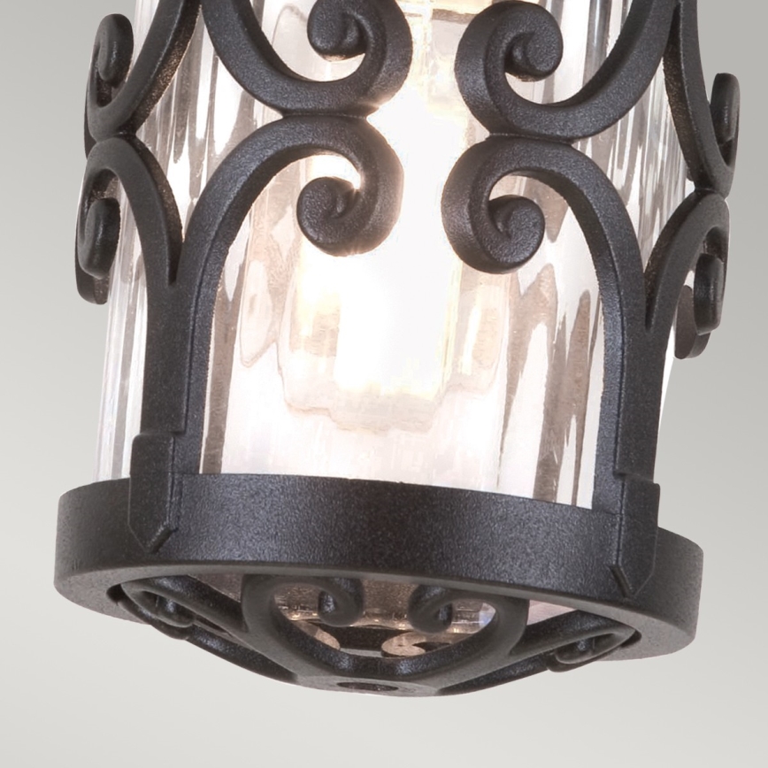 Elstead - Iluminação de teto exterior HEREFORD 1xE27/100W/230V IP23 preto