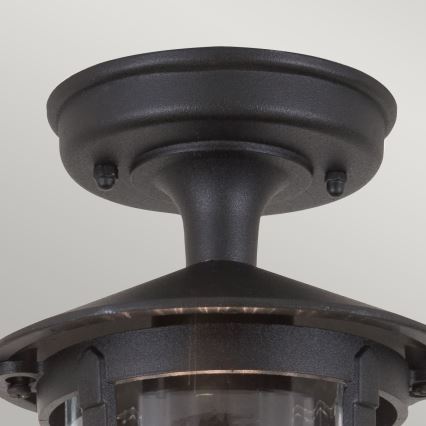 Elstead - Iluminação de teto exterior HEREFORD 1xE27/100W/230V IP23 preto
