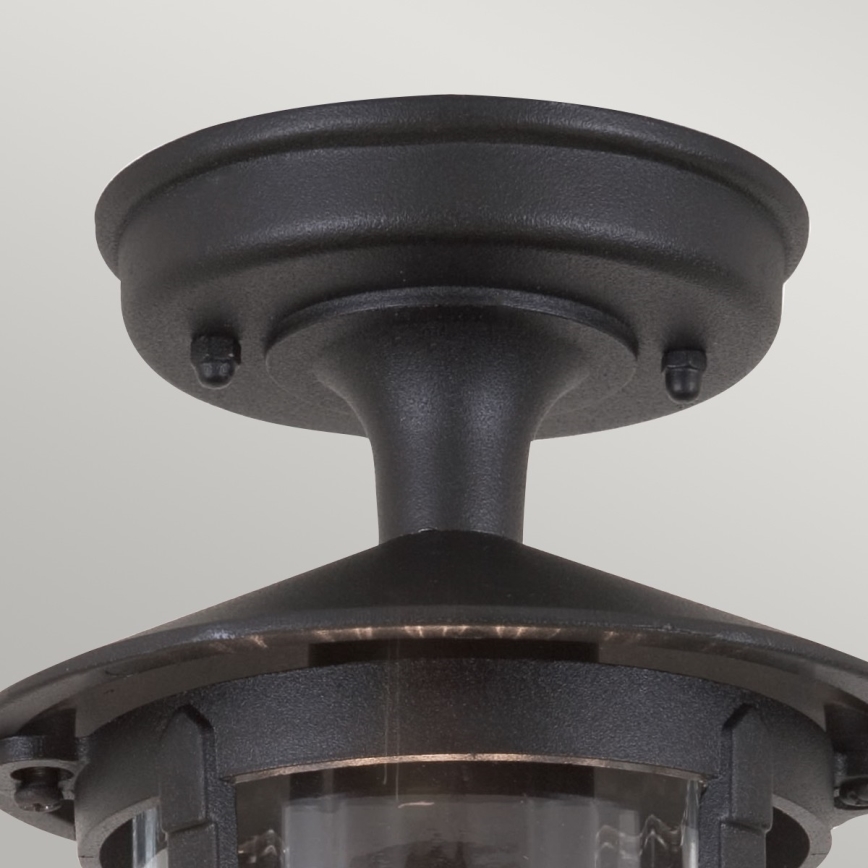 Elstead - Iluminação de teto exterior HEREFORD 1xE27/100W/230V IP23 preto