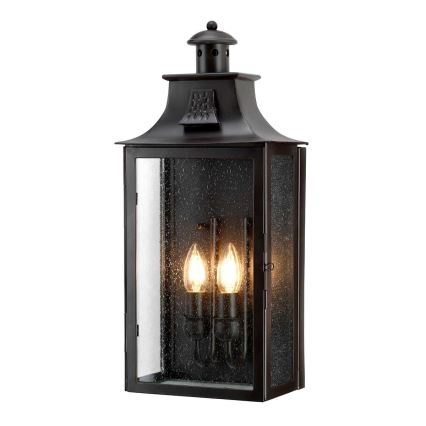 Elstead - Iluminação de parede exterior KENDAL 2xE14/60W/230V IP44