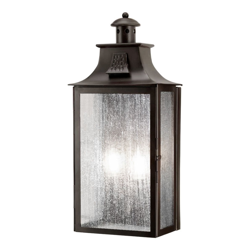 Elstead - Iluminação de parede exterior KENDAL 2xE14/60W/230V IP44