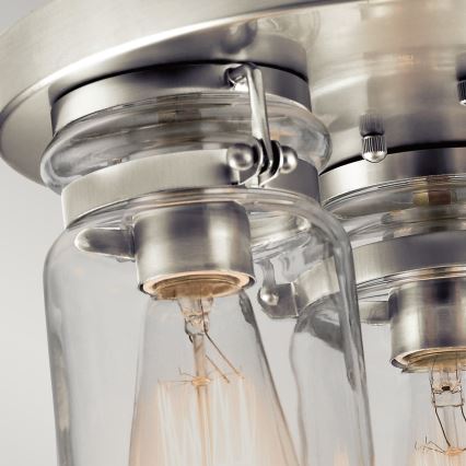 Elstead KL-BRINLEY-F-NI - Iluminação de teto BRINLEY 3xE27/60W/230V cromado mate