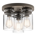 Elstead KL-BRINLEY-F-OZ - Iluminação de teto BRINLEY 3xE27/60W/230V antracite