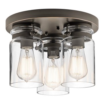 Elstead KL-BRINLEY-F-OZ - Iluminação de teto BRINLEY 3xE27/60W/230V antracite