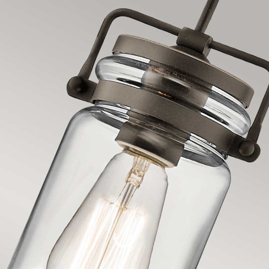 Elstead KL-BRINLEY-MP-OZ - Candelabro suspenso BRINLEY 1xE27/60W/230V antracite