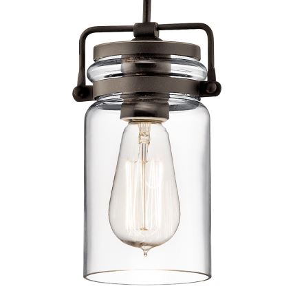 Elstead KL-BRINLEY-MP-OZ - Candelabro suspenso BRINLEY 1xE27/60W/230V antracite
