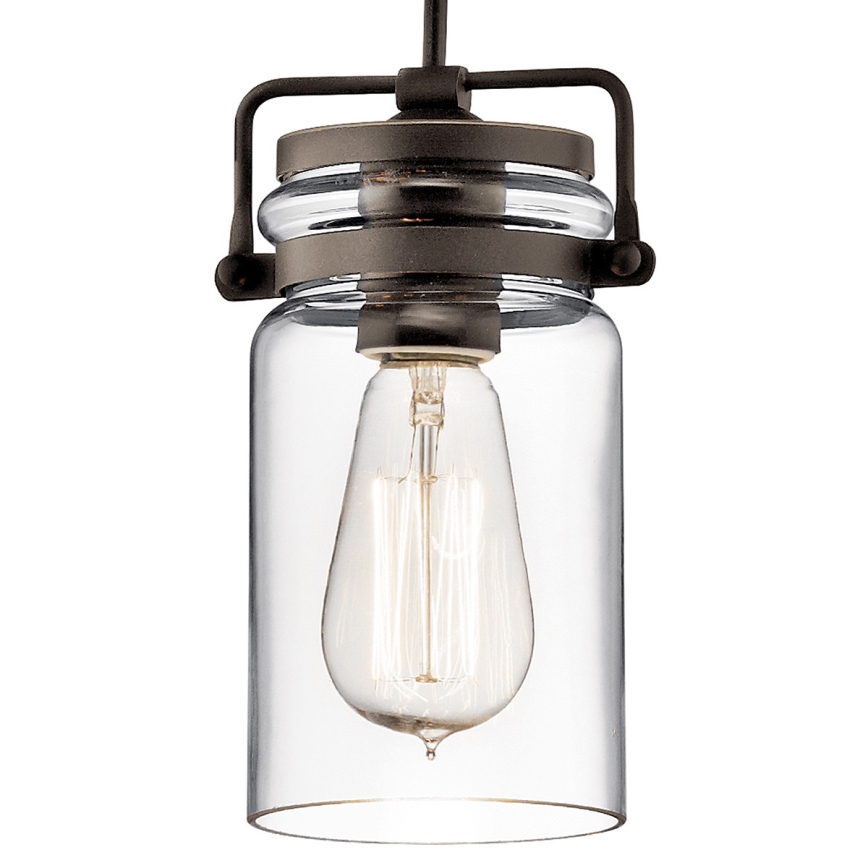 Elstead KL-BRINLEY-MP-OZ - Candelabro suspenso BRINLEY 1xE27/60W/230V antracite