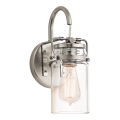 Elstead KL-BRINLEY1-NI - Iluminação de parede BRINLEY 1xE27/60W/230V cromado mate