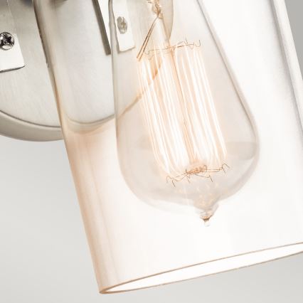 Elstead KL-BRINLEY1-NI - Iluminação de parede BRINLEY 1xE27/60W/230V cromado mate