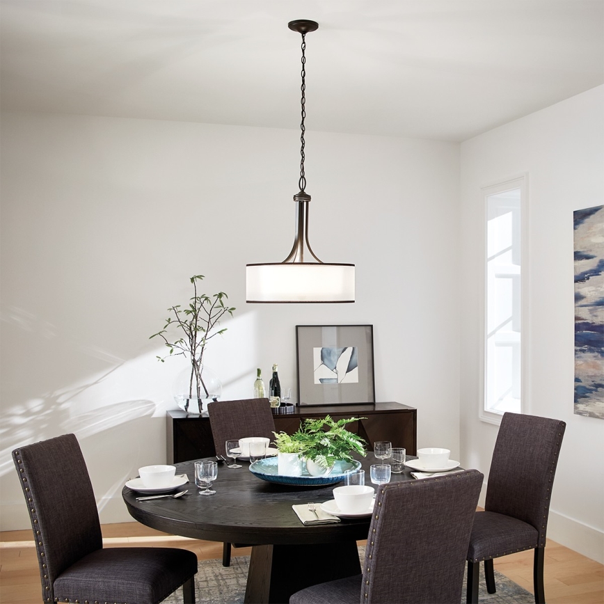 Elstead KL-LACEY-P-L-MB - Candelabro suspenso LACEY 4xE27/60W/230V