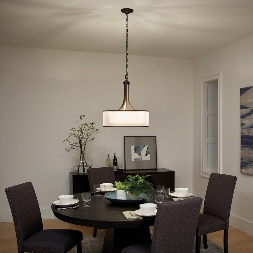 Elstead KL-LACEY-P-L-MB - Candelabro suspenso LACEY 4xE27/60W/230V