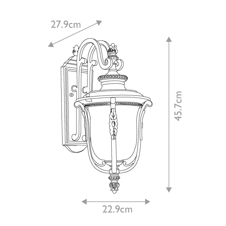 Elstead KL-LUVERNE2-M - Iluminação de parede exterior LUVERNE 1xE27/100W/230V IP44