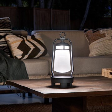 Elstead KL-LYNDON-BT-B-BK - Candeeiro exterior LED com altifalante LED/3W/230V IP44 300 mA