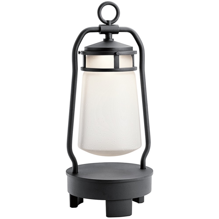 Elstead KL-LYNDON-BT-B-BK - Candeeiro exterior LED com altifalante LED/3W/230V IP44 300 mA