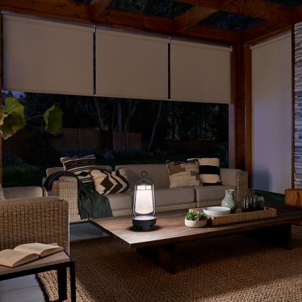 Elstead KL-LYNDON-BT-B-BK - Candeeiro exterior LED com altifalante LED/3W/230V IP44 300 mA