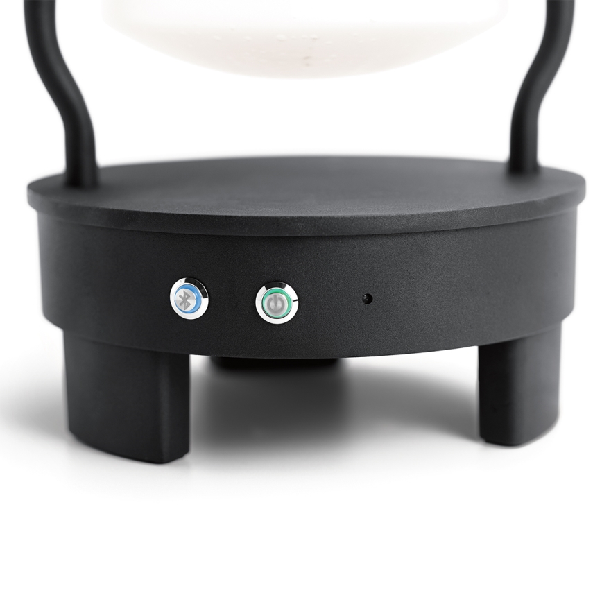 Elstead KL-LYNDON-BT-B-BK - Candeeiro exterior LED com altifalante LED/3W/230V IP44 300 mA