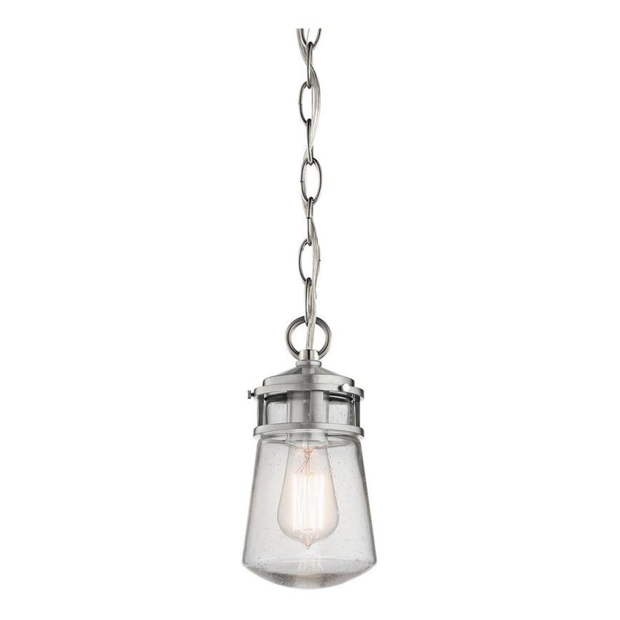 Elstead KL-LYNDON8-S-BA - Candelabro exterior LYNDON 1xE27/75W/230V IP44 cromado mate