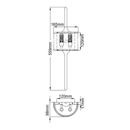 Elstead - Iluminação LED para casa de banho  MONA 2xG9/3,5W/230V IP44 cromado mate