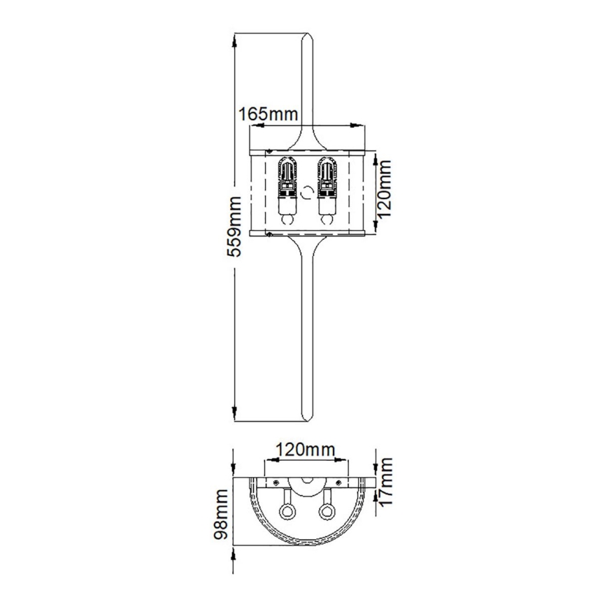 Elstead - Iluminação LED para casa de banho  MONA 2xG9/3,5W/230V IP44 cromado mate