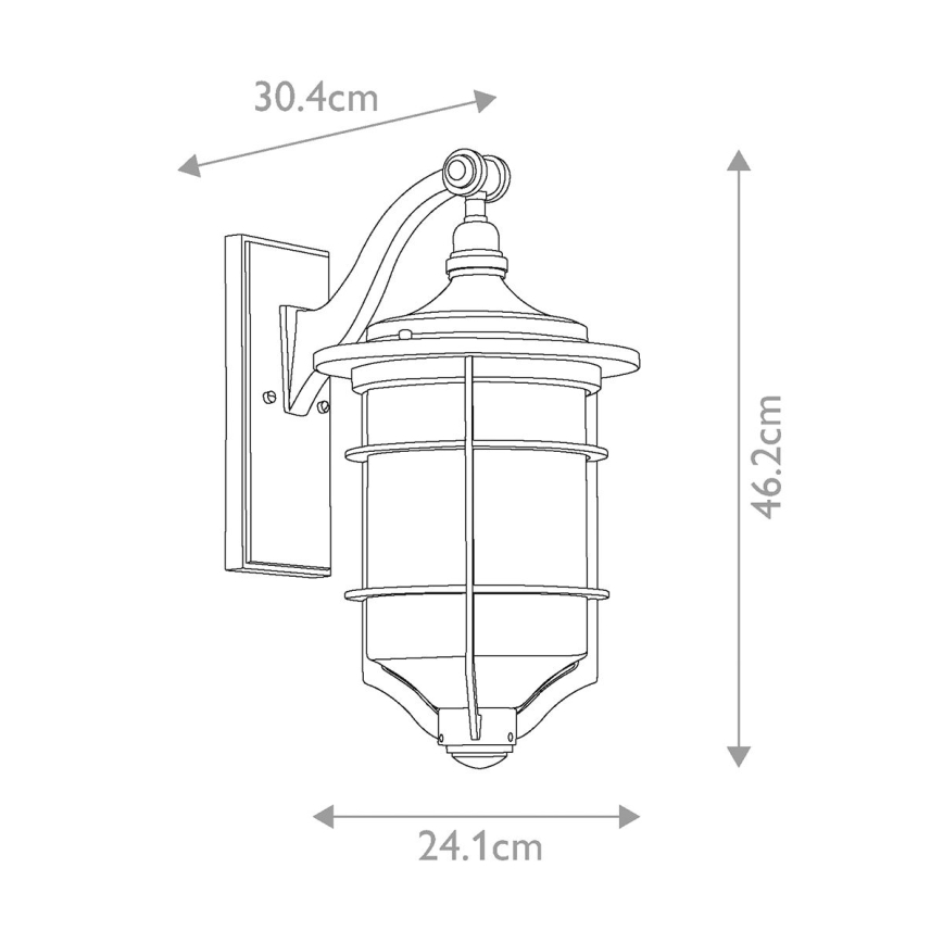 Elstead KL-ROYAL-MARINE2-M - Iluminação de parede exterior ROYAL 1xE27/60W/230V IP44