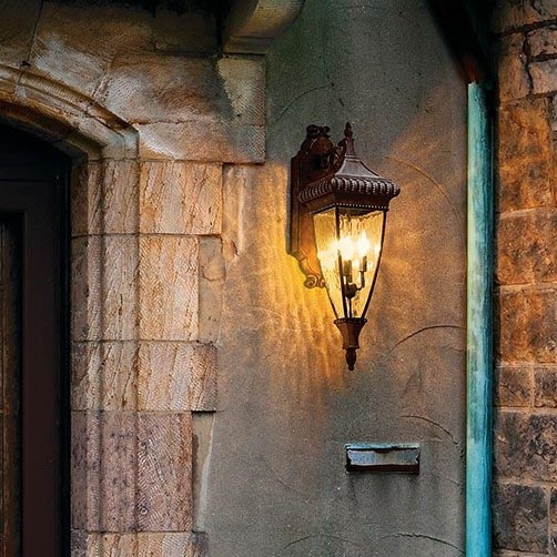 Elstead KL-VENETIAN2-M - Iluminação de parede exterior VENETIAN 2xE14/60W/230V IP44