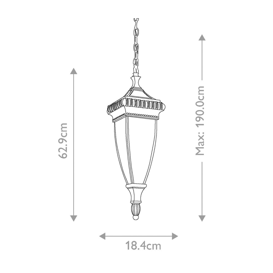 Elstead KL-VENETIAN8-M - Candelabro exterior VENETIAN 2xE14/60W/230V IP23