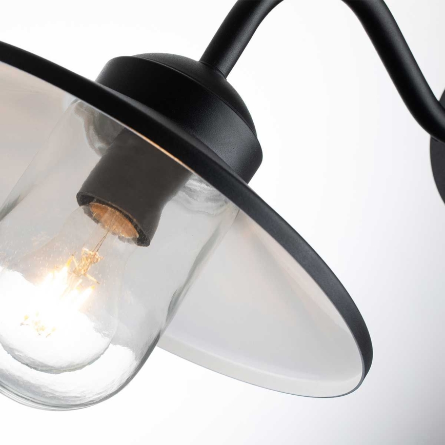 Elstead - Aplique de parede exterior com sensor KLAMPENBORG 1xE27/60W/230V IP44