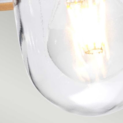 Elstead - Lustre exterior suspenso por corrente KLAMPENBORG 1xE27/60W/230V IP44 cromado mate