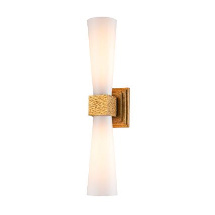 Elstead - Aplique de parede LED para casa de banho KRISTY 2xG9/4W/230V IP44, acabamento em cobre