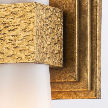 Elstead - Aplique de parede LED para casa de banho KRISTY 2xG9/4W/230V IP44, acabamento em cobre