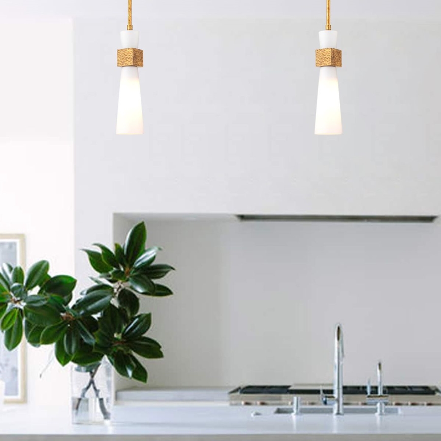 Elstead - Lustre de haste KRISTY 1xE27/40W/230V Ø 15,2 cm acabamento em cobre