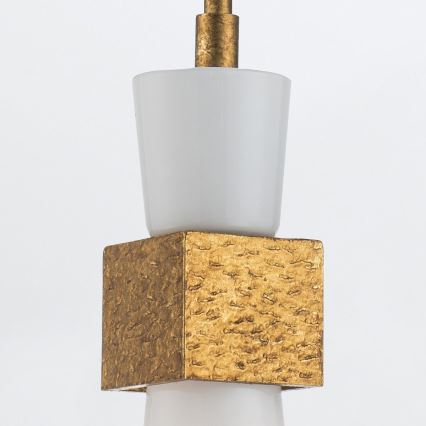 Elstead - Lustre de haste KRISTY 1xE27/40W/230V Ø 15,2 cm acabamento em cobre