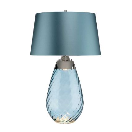 Elstead - Candeeiro de mesa LED LENA 1xE27/40W/230V + 1xGU10/7W 74 cm azul