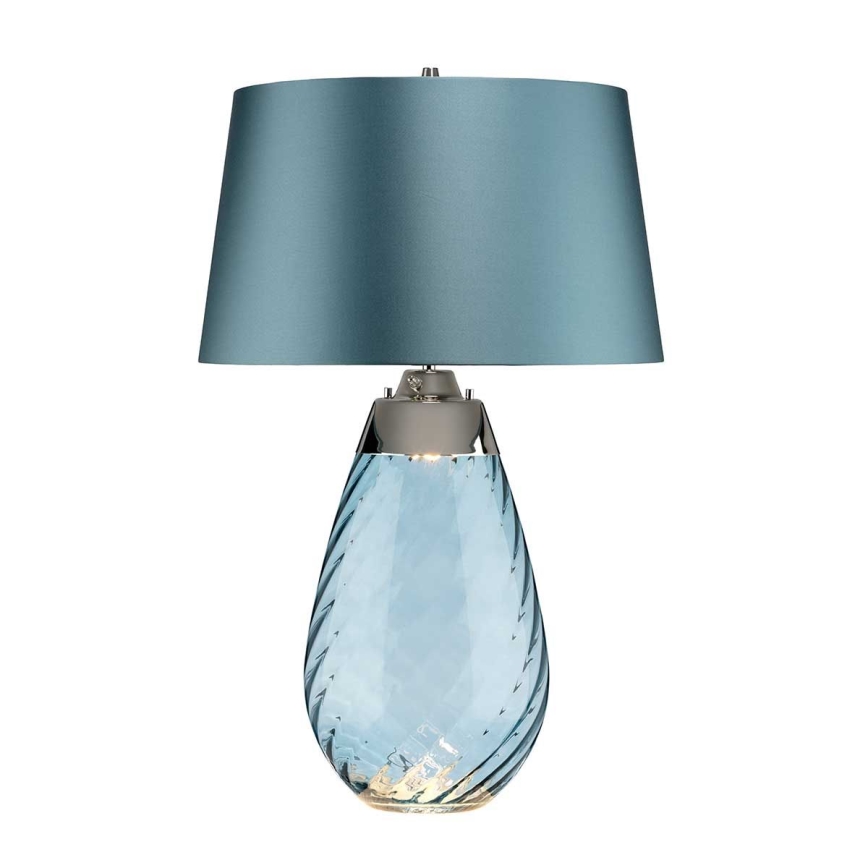 Elstead - Candeeiro de mesa LED LENA 1xE27/40W/230V + 1xGU10/7W 74 cm azul