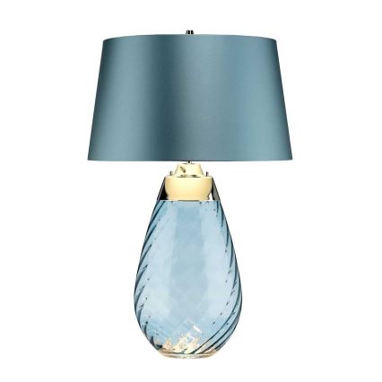 Elstead - Candeeiro de mesa LED LENA 1xE27/40W/230V + 1xGU10/7W 74 cm azul