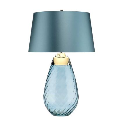 Elstead - Candeeiro de mesa LED LENA 1xE27/40W/230V + 1xGU10/7W 74 cm azul