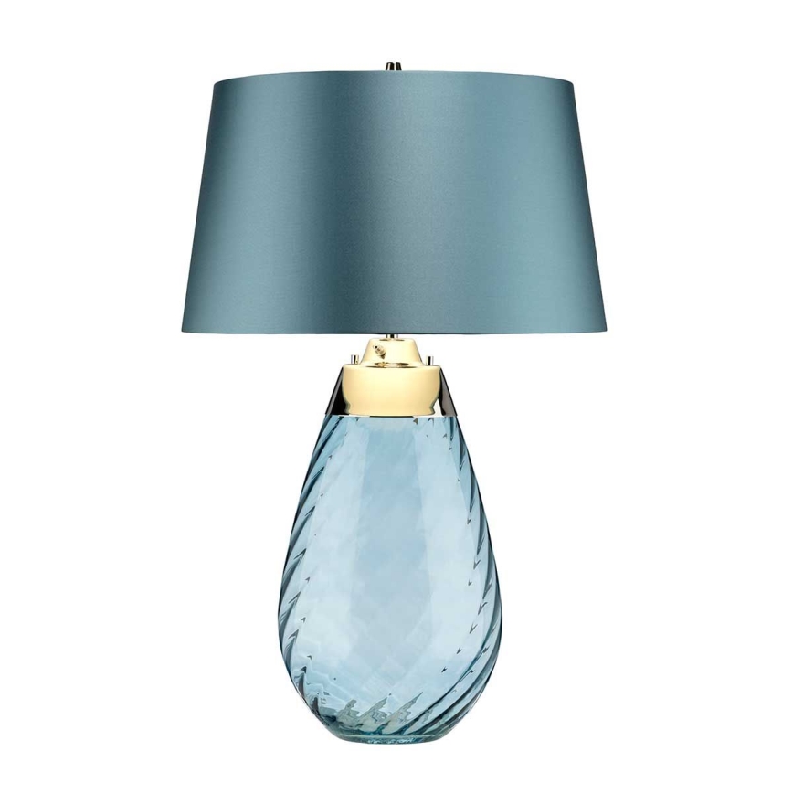 Elstead - Candeeiro de mesa LED LENA 1xE27/40W/230V + 1xGU10/7W 74 cm azul