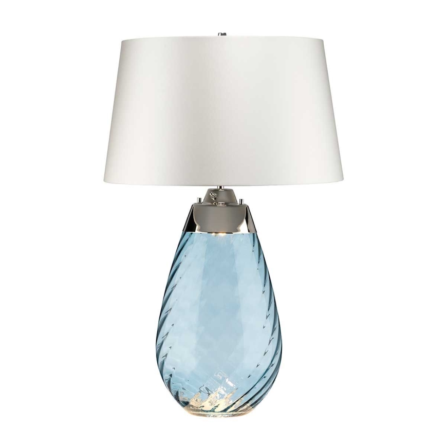 Elstead - Candeeiro de mesa LED LENA 1xE27/40W/230V + 1xGU10/7W 74 cm azul/branco