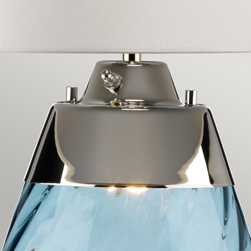 Elstead - Candeeiro de mesa LED LENA 1xE27/40W/230V + 1xGU10/7W 74 cm azul/branco