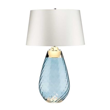 Elstead - Candeeiro de mesa LED LENA 1xE27/40W/230V + 1xGU10/7W 74 cm azul/branco